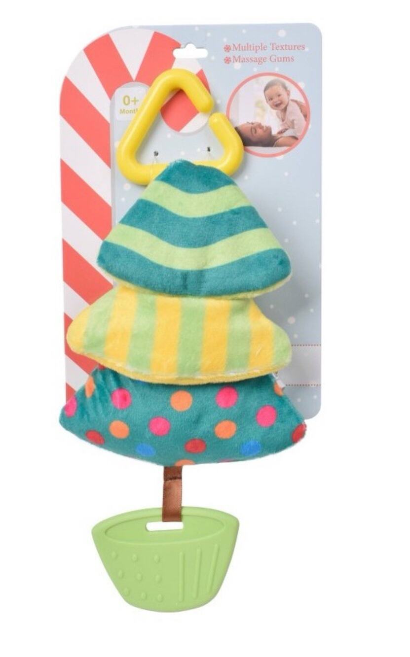 Sunny Days Christmas Tree Chimes Multi Textures Massage Gums